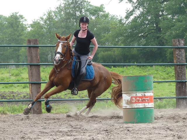 Foto van de barrelrace - stal Westerhof